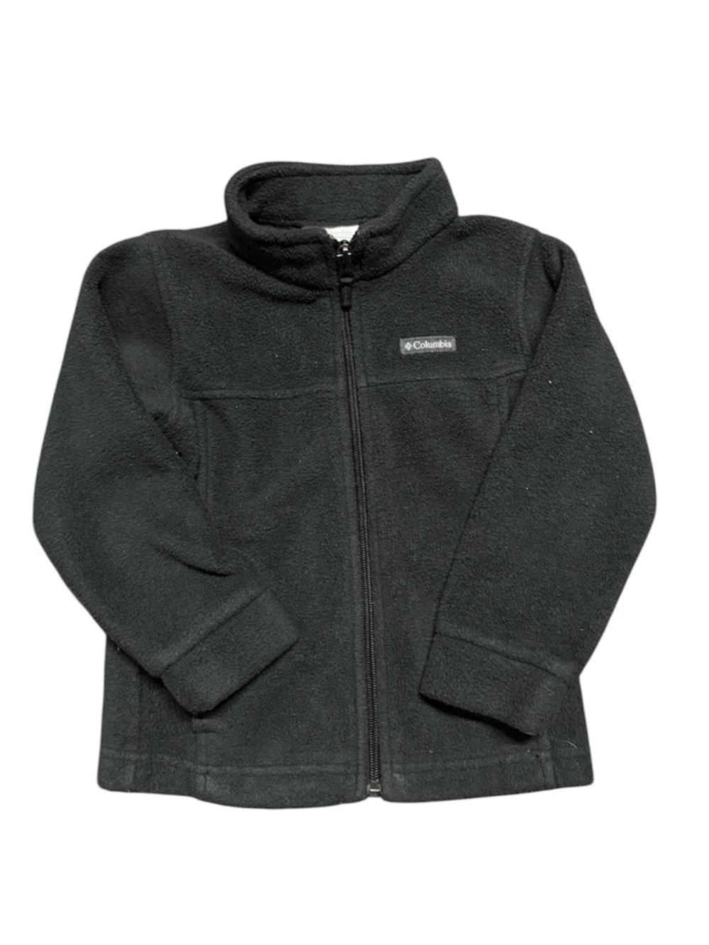 Columbia Boys Fleece Jacket 4T Black Full Zip Lightweight Coat Toddler